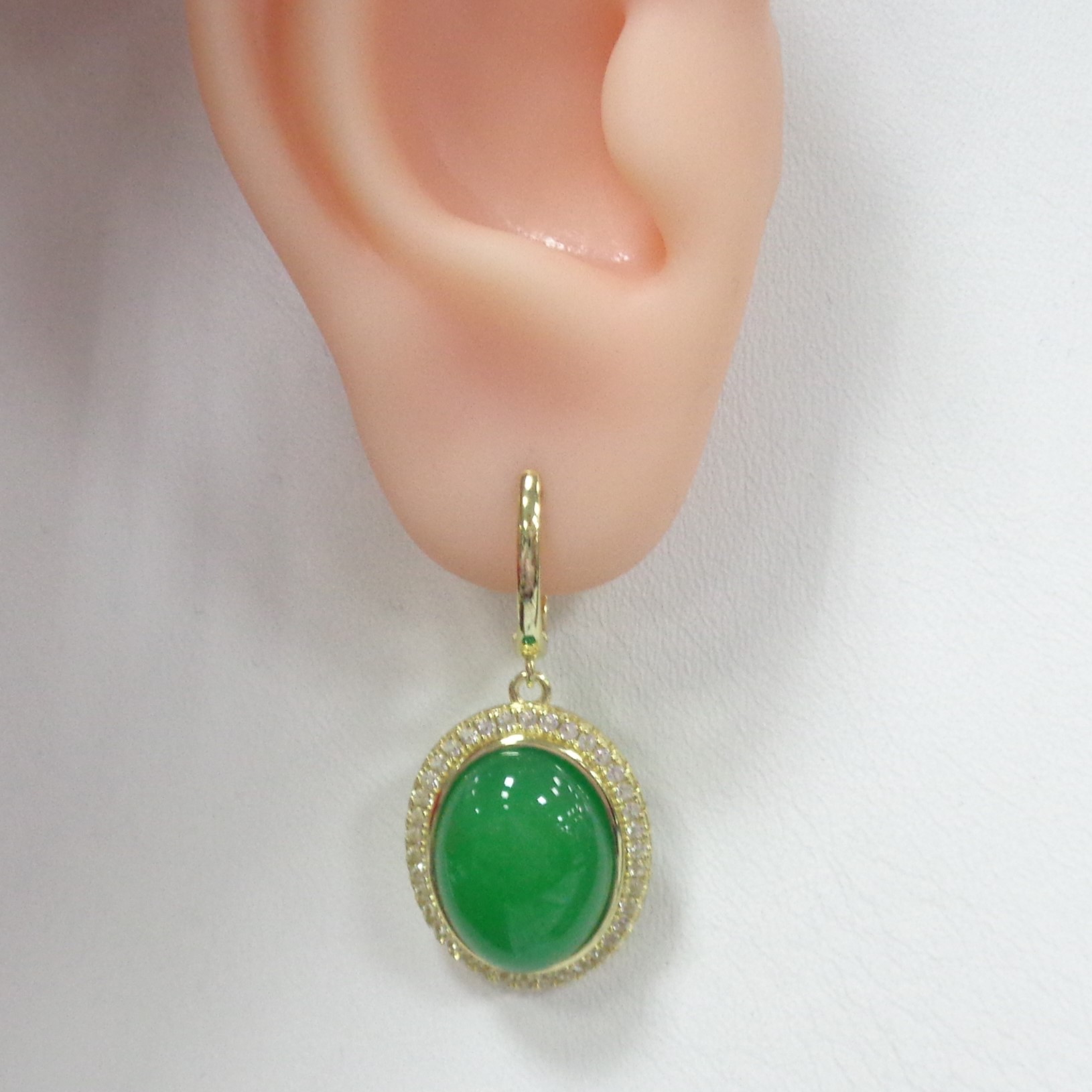 Серебряные серьги с халцедонами